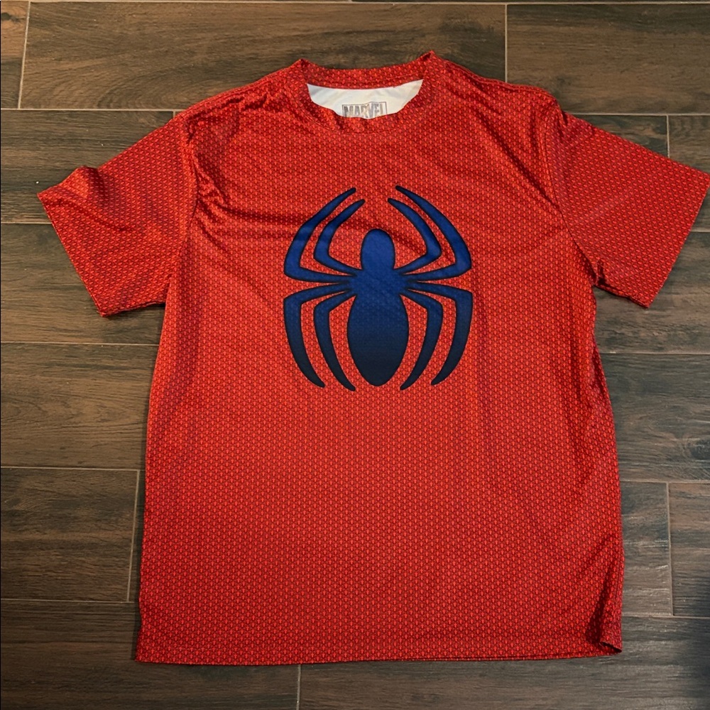 Marvel Red Patterned Shirt large